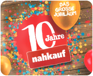 Aktionslogo 10 Jahre nahkauf